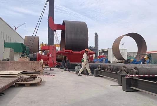 用于海上风力发电项目的重型卷板机-Lamprell UAE